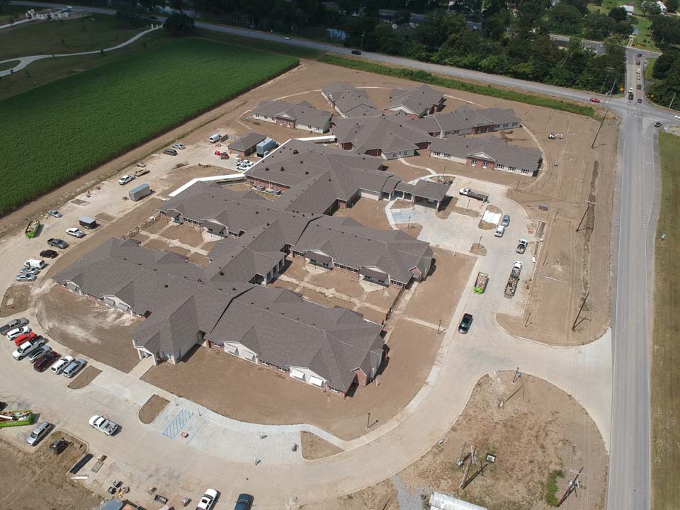 Senior living facility during construction after bid was accepted