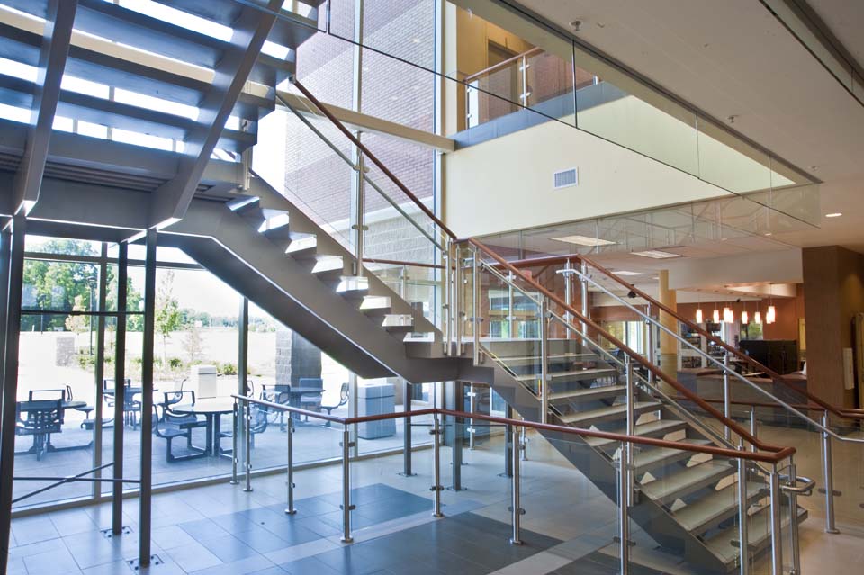 Stairway inside a construction by Ratcliff Companies