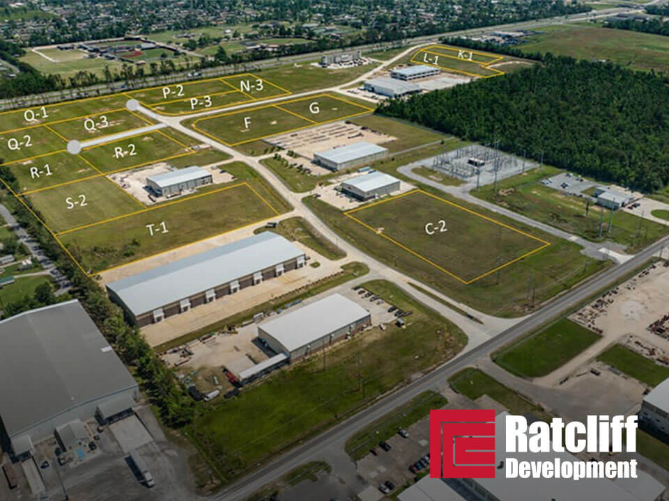 ratcliff development logo superimposed on image of commercial real estate property